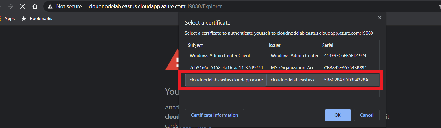 Creating an Azure Service Fabric Cluster