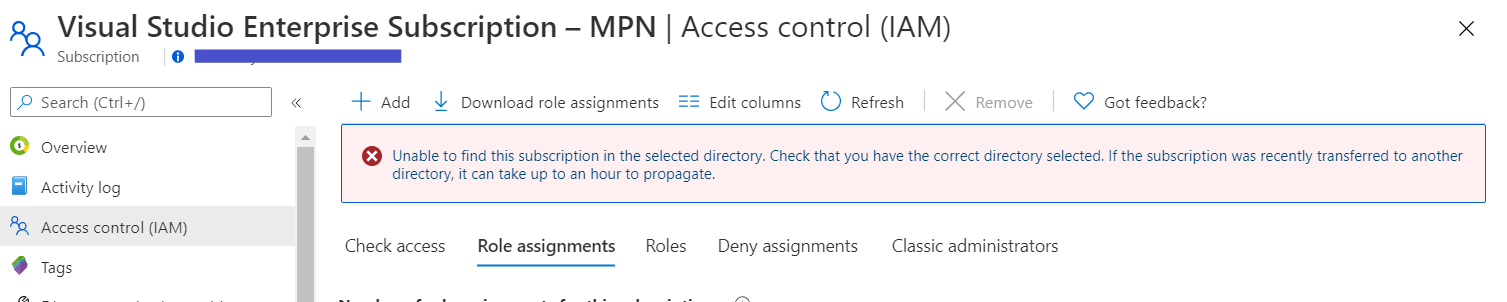 Moving an Azure subscription from one Azure AD Tenant to another Azure AD Tenant