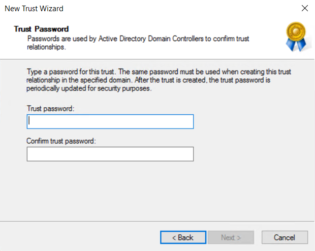 Creating an Azure ADDS domain trust with an on-premise environment