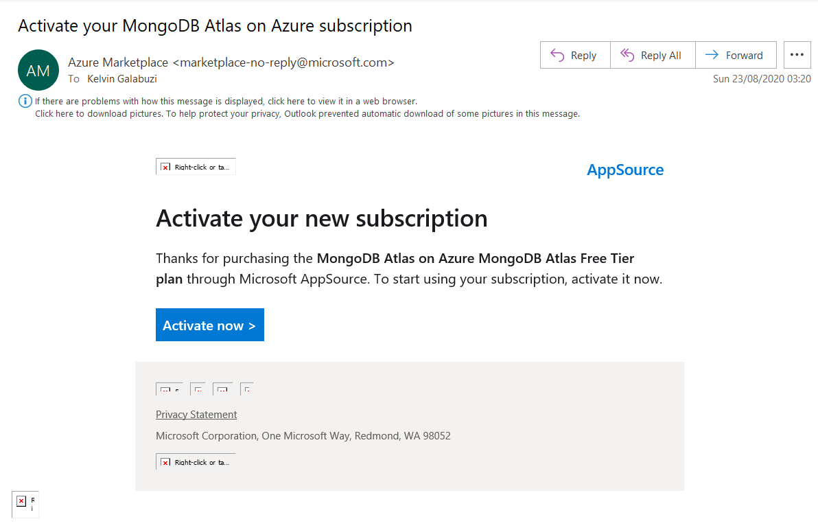 Provisioning a MongoDB Atlas Cluster to Azure