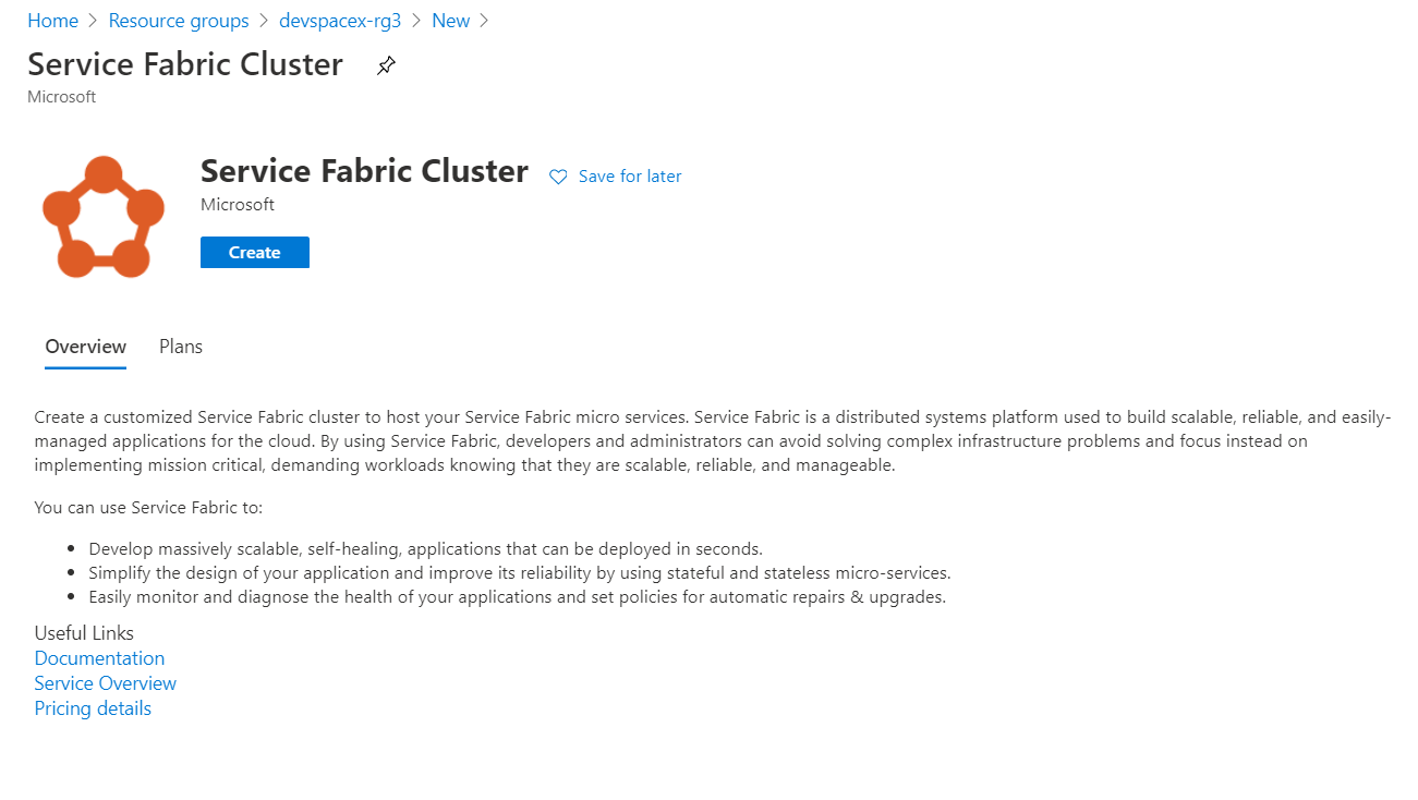 Creating an Azure Service Fabric Cluster